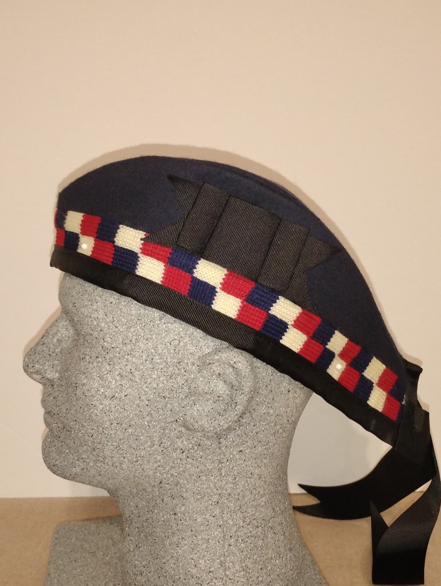 Glengarry Style Bonnet, Diced Band